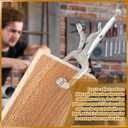 Yexiya 10 Pcs Locking C Clamp, Locking Pliers Adjustable Welding Clamp with Regular Tip and Swivel Pad for Shop Home Farm and Auto Workshop Woodworking, Cabinetry, Repair (6 Inch)