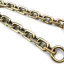 VersaKits Heavy Chunky Link Chain Strap Purse Handbag Top Handle Shoulder Straps Accessories Decoration Chain Strap Extender Charms Replacement(14.9'' Brass)