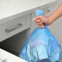 Compostable Trash Bags 4 Gallon 200 Packs,AYOTEE Biodegradable Trash Bags,Blue Recycle Bags,No leak Small Trash Bags,Small Garbage Bags 4 Gallon Trash Bags Unscented,4-6 Gal Bathroom Trash Bags