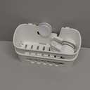 TAILI Shower Caddy Suction Cup 2 Pack, Heavy Duty Bathroom Organizer, Removable Shelves for Inside Shower, Shampoo, Waterproof Suction Plastic Storage for Bathroom Accessories Holder, White