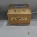 2 Pack Modern Crystal Moon Pendant Lights, Dimmable Natural White (3000K) LED Hanging Light Fixture for Kitchen Island Dining Room Bar Bedroom, Chrome Finish