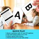 QUOKKA Board Game for 8-12 Year Olds - History Edition - Family Card Game for Kids Ages 5-8 - What Would You Choose | Pick Your Answer | Get to Know You - Fun Game Night for Boys & Girls