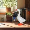 Magnetic Goose Key Holder Cute Home Decor Statue,Office Table Desk Decor Resin Goose Duck Statue Sculpture,Tool Holder Home DecorationBedroom Decor Housewarming Gift