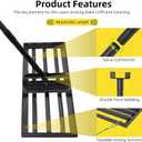 Lawn Leveling Rake Heavy Duty Stainless Steel Landscaping Tool, 34" X 9.4" Yard Leveling Rake with Sturdy Wire Rope Ideal for Backyard, Garden, Golf Course, Farm, Pasture