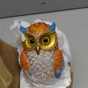 Owl Figurine, Resin Animal Sculpture Statue for Home Decor, Bookshelf, Bedroom, Living Room, Office & Table Mantle Display Decorations - Unique for Bird Lovers