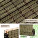 LazBlinds No Tools No Drill Cordless Bamboo Roman Shades, Privacy Window Treatment, Roll Up Bamboo Blinds for Windows 29'' W x 64'' H, Driftwood