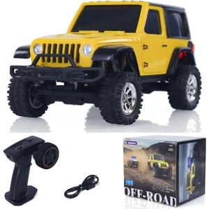 US in Stock, 2.4G 1/36 Remote Control Rock Crawler 3601 RC Off Road Car 44 RTR Model Vehicle Light Lipo Battery Radio Mini Toy Hobby Grade Model for Christmas Birthday Gift