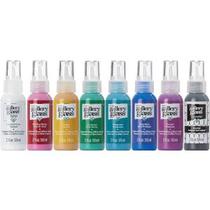 Gallery Glass PROMOGGJL22 Jewel Tones Stained Glass Painting Kit, 8 Piece Glass Paint Set for DIY Arts and Crafts, Perfect for Beginners and Artists