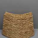 28in Christmas Tree Collar - Woven Hyacinth Tree Collars for Artificial Trees - Rattan Rustic Farmhouse Basket for Tree Base Cover with Cord Cut-Out for 6ft 7.5ft Tree (Natural)