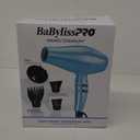 BaBylissPRO Nano Titanium 2000-Watt Blow Dryer with Concentrator Nozzle, Professional Grade Ionic Corded Styling Tool for Hair (Blue)