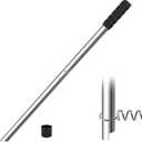 Tlence Pool Cover Tool, 26-1/2 Inch Long Pool Cover Anchor Removal Rod, Swimming Pool Safety Cover Spring Installation Tool, Stainless Steel Heavy Duty Pool Cover Bar for Concrete and Paver Deck