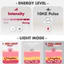 ALLOLO Red Light Therapy for Body, 3 in 1 LEDs Red Light Therapy Belt with Timer Remote Control, 660nm 850nm Infrared Light Therapy Pad for Body Waist Shoulder Knee, 12.6" x 6.3" Large Area