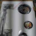 Vintage 2-Lights Sconces Wall Lighting with Milk White Glass Shade, Double Arm Wall Lamp Fixture for Living Room Dining Room Bedroom Hallway (Black)