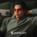 ANYLUV Blue Light Blocking Glasses Men Computer Gaming Glasses Lightweight Al-Mg Metal Anti Eyestrain Eye Protection (A4- Black(sleep Enhancement))