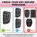 ACEBOY for Cadillac Key Fob Cover, Soft TPU Protective Case with Keychain Compatible with Cadillac 2020-2025 ATS CT4 CT5 CT6 XT4 XT5 XTS CTS SRX Car Smart Keys Case (Pink,5 Buttons)