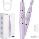 Ear and Nose Hair Trimmer for Women, 2025 Professional Painless 2 in 1 USB Rechargeable Eyebrow & Facial Hair Trimmer, Precision Tool with Powerful Motor and Dual-Edge Blades, IPX7 Waterproof