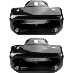 2PCS Exhaust Tips Bezels Set Compatible with Chevy Silverado/GMC Sierra 2019 2020 2021 2022 2023 2024 Black RH/LH Tip Replace 2253506 84434641 84434642