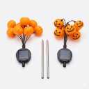 2Pcs Outdoor Solar Pumpkin Lights Garden Ghost Solar Lights