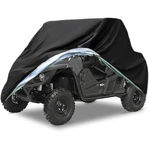 NEVERLAND UTV Covers Heavy Duty - Side by Side Cover Waterproof 300D Outdoor Storage Waterproof Black Compatible with Polaris Ranger Can am Yamada Protection 157.48"x 66.92"x 76.77"(400x170x195cm)