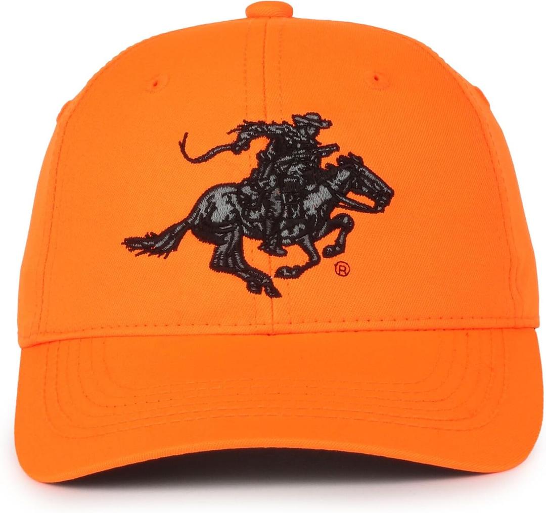 Winchester Blaze Orange Trucker Hat Mesh Back Baseball Cap, Adjustable Closure, One Size