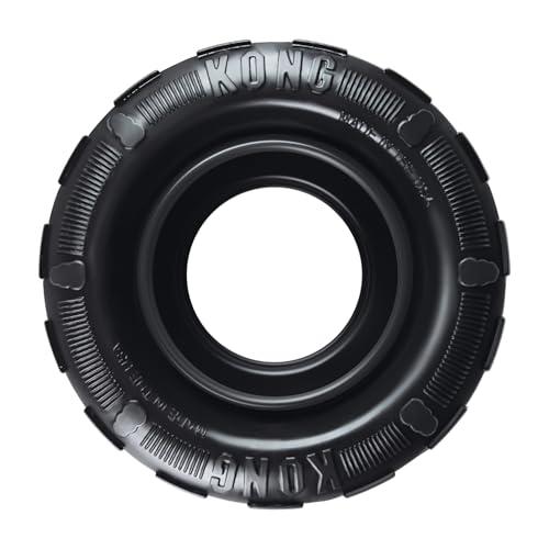KONG Extreme Tires - KONG's Most Durable Natural Rubber Chew & Fetch Toy - Treat Dispenser Dog Tire Toy - Pet Supplies for Outdoor & Indoor Play - For Medium/Large Dogs