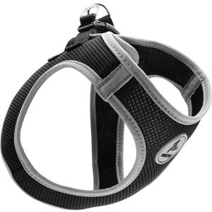 Kruz Dog Harness (Chest 16"-17", Weight 1015 lbs) Athletica Adjustable Heavy Duty No Choke Puppy Vest for Medium Dogs Lightweight Air Mesh, Reflective, Puppy Essentials  Black, Medium
