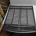 Fire Beauty Fireplace Screen 3 Panel Wrought Iron 48"(L) x 29"(H) Spark Guard Cover(Black)