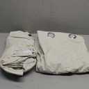 H.VERSAILTEX Linen 100% Blackout Curtains for Bedroom Full Light Blocking Curtains, Textured Window Curtain for Living Room 84 inch Grommet, Energy Efficient Curtains White Liner(2 Panels, Natural)