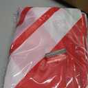 Large Red and White Diagonal Stripes Pattern Shower Curtain Curtain for Bathroom Decor Waterproof Washable Bathtubs Polyester Shower Curtains with 12 Hooks 72x72Inch (183x183cm)