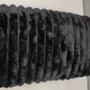 NEWCOSPLAY Super Soft Throw Blanket Black Premium Silky Flannel Fleece 3D Ribbed Jacquard Lightweight Bed Blanket All Season Use (Black Ribbed, Throw(50"x60"))