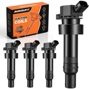 Set of 4 Ignition Coil Pack Compatible with 1.6 L4 Kia Soul 2012-2019, Rio 2012-2020, Hyundai Veloster 2012-2017, Accent 2012-2020 Coils Replacement for UF652