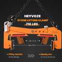 716 lbs Granite Lifting Clamps, 4.7-14.2 in Adjustable Opening