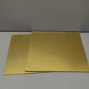 2 Pcs Brass Sheet, 12" x 12", 24 Gauge(0.5mm) Thickness, No Scratches, Film Attached Brass Plates