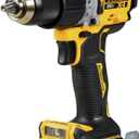 DEWALT 20V MAX Hammer Drill, 1/2", Cordless and Brushless, Compact with 2-Speed Setting, Bare Tool Only (DCD805B), Special Feature Variable Speed