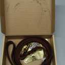 Leather Dog Leash 6ft x 3/4 inch,Strong Heavy Duty Genuine Leather Braided Dog Training Leash, Soft and Comfortable Leather Leash for Large Dogs, Medium Small Dogs (Brown, 6FT*3/4in)