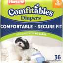 Hartz Disposable Dog Diapers, Size S 36 count, Comfortable & Secure Fit, Easy to Put On, Size S
