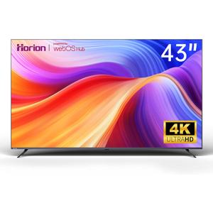 HORION 43 inch Smart TV, 4K UHD LED TV with WebOS 22, Ultra Slim Television with Mega Contrast, HDR10, Dolby Audio - Streaming Live, Bluetooth, Hdmi, WiFi ((P6D Series, 2025)