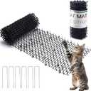 Hmyomina 8.2FT Cat Scat Mat for Cats - Anti-Digging Prickle Strips to Repel Cats, Include 6 Staples, Humane & Easy to Install Outdoor/Indoor Spike Mat