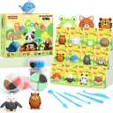 2 x Air Dry Clay for Kids12 Boxs Modeling Clay Kit with 5 Sculpting Tools, Safe Non-Toxic Model Magic Clay, DIY Art and Crafts Toy Gift, Party Home Favors for Boys, Girls, Toddler