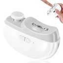 Allyplay 2025 Upgraded Electric Nail Clipper, Electric Nail File, 2 Speeds Automatic Nail Trimmer with LED Light & Clip Storage - USB Rechargeable for Baby, Kids, Adults, Seniors