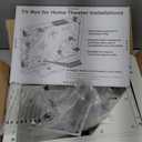 in-Wall TV Box with Flange for Home Theater Installation, 11.9" x 8.4" Cord Hider for Wall Mounted TV, with 2 Outlets, Cable Bracket, LV Cable & 1-1/2" ENT Entrance, Ideal for New or Retrofit Job (White)