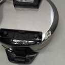 Gourmia Belgian Waffle Maker  Compact Design with Upright Storage, Adjustable Browning, and Easy-Clean Nonstick Ceramic Plates, Stainless Steel