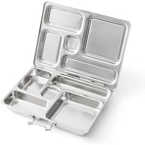 PlanetBox ROVER Classic Stainless Steel Bento Lunch Box with 5 Compartments (P5000N)