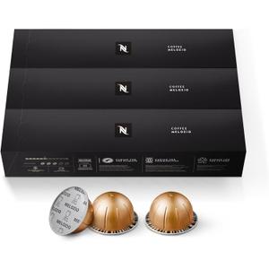 Nespresso Capsules Vertuo, Melozio, Medium Roast Coffee, 10 Count (Pack of 3) Coffee Pods, Brews 7.8oz.