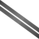 uxcell 2Pcs 304 Stainless Steel Sheet Gap Filler, 30" x 2" Self-Adhesive Metal Molding Trim Strip Gap Cover for Microwave Mirror Frame Home Decoration, Brushed Black