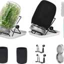 Lulonpon Sprouting Kit, 2 Sprouting Jar Kits, Wide Mouth Quart Mason Jars with Stainless Steel Screen Sprout Lids,1000ml, Stand and Canning Brush,Seed Sprouter Set for Growing Broccoli, Alfalfa