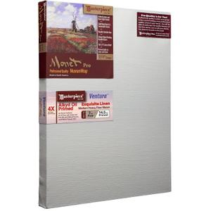Masterpiece ZSMV-1219 Monet Pro 1.5" Deep Linen 11.3oz - Ventura - Alkyd Oil Primed Stretched Artist Canvas 12" x 19" 3 Pack