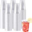 SIUQ 600 Pack 9 oz Plastic Cups, Clear Disposable Cups, Hot/Cold Party Drinking Cups, PP Clear Plastic Cups Bulk for Party, Picnic, BBQ, Wedding, Travel