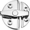 Marine Boat Door Catch Latch 316 Stainless Steel Door Latch Round 55mm Twist Lock Suit for Boat and Many External Cabinet Applications