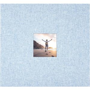 12x12 Fabric Scrapbook, Blue Fog (13.5 x 12.5 inches)